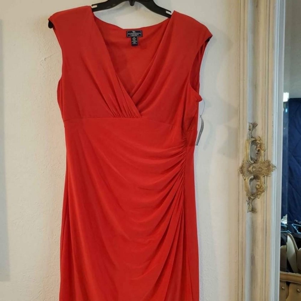 Red criss cross dress
